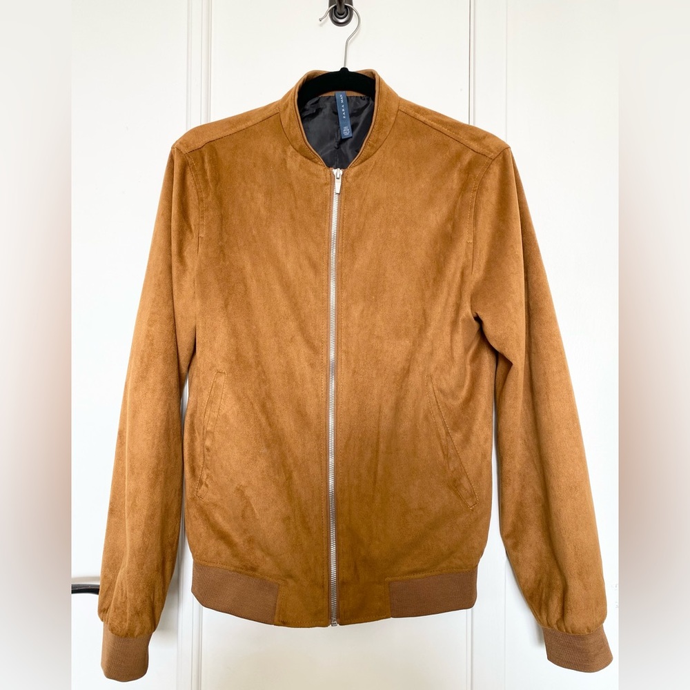 COPY - ZARA Suede Bomber Jacket